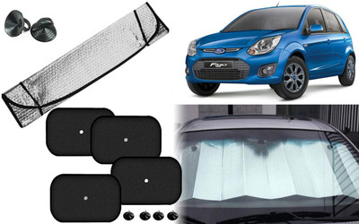 Auto Kite Dashboard, Rear Window, Side Window Sun Shade For Ford Figo(Silver, Black)