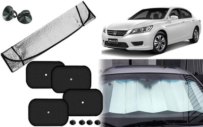 Auto Kite Dashboard, Rear Window, Side Window Sun Shade For Honda Accord(Silver, Black)