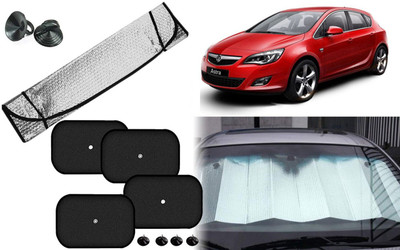 Auto Kite Dashboard, Rear Window, Side Window Sun Shade For Opel Astra(Silver, Black)