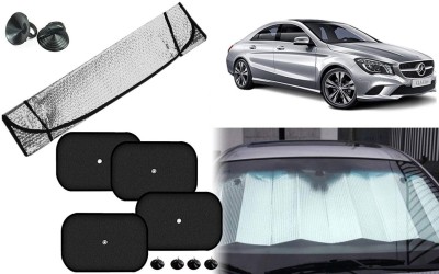 Auto Kite Dashboard, Rear Window, Side Window Sun Shade For Mercedes Benz CLA-Class(Silver, Black)