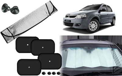 Auto Kite Dashboard, Rear Window, Side Window Sun Shade For Mahindra Verito(Silver, Black)
