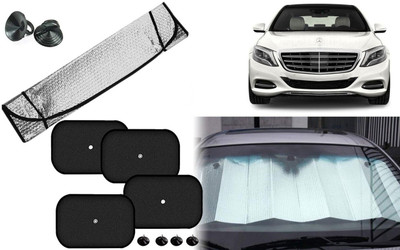 Auto Kite Dashboard, Rear Window, Side Window Sun Shade For Mercedes Benz S-Class(Silver, Black)