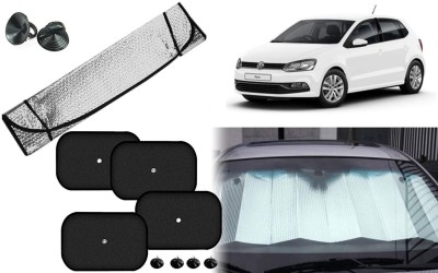 Auto Kite Dashboard, Rear Window, Side Window Sun Shade For Volkswagen Polo Exquisite(Silver, Black)