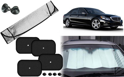 Auto Kite Dashboard, Rear Window, Side Window Sun Shade For Mercedes Benz E-Class(Silver, Black)