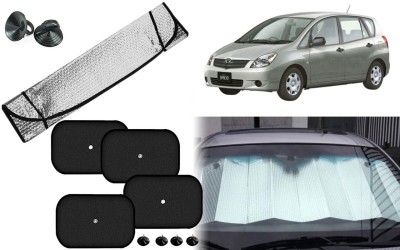 Auto Kite Dashboard, Rear Window, Side Window Sun Shade For Toyota Spacio(Silver, Black)