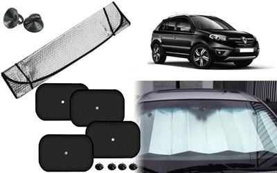 Auto Kite Dashboard, Rear Window, Side Window Sun Shade For Renault Koleos(Silver, Black)