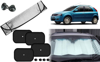 Auto Kite Dashboard, Rear Window, Side Window Sun Shade For Mahindra Verito Vibe(Silver, Black)
