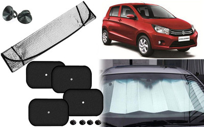 Auto Kite Dashboard, Rear Window, Side Window Sun Shade For Maruti Suzuki Celerio(Silver, Black)