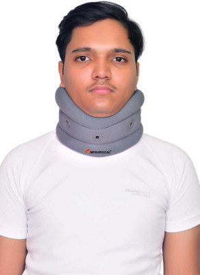 MPSURGICAL Premium Soft & Comfortable Cervical Collar with Chin Support for Men and Women Neck Support(Grey)