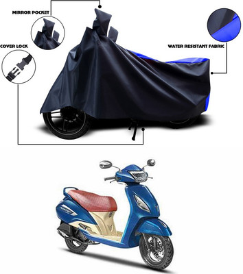 ANTHUB Waterproof Two Wheeler Cover for TVS(Jupiter, Blue)