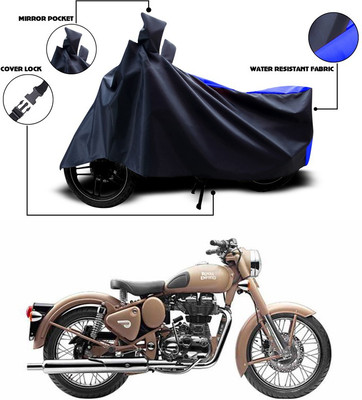 ANTHUB Two Wheeler Cover for Royal Enfield(Classic Desert Storm, Blue)