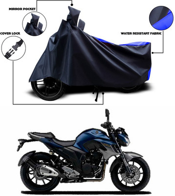ANTHUB Waterproof Two Wheeler Cover for Yamaha(Blue, Black)