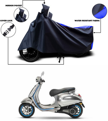 ANTHUB Two Wheeler Cover for Vespa(Vespa, Blue, Black)