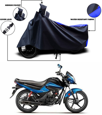 ANTHUB Waterproof Two Wheeler Cover for Hero(Splendor I Smart, Blue)