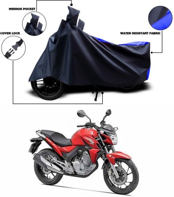 ANTHUB Two Wheeler Cover for Honda(CB Twister, Blue)