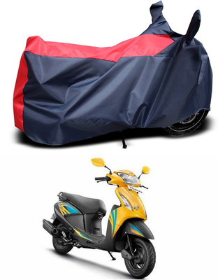 SEBONGO Waterproof Two Wheeler Cover for Hero(Red, Black)