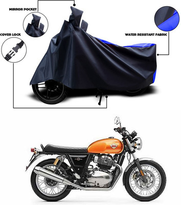 ANTHUB Two Wheeler Cover for Royal Enfield(Classic 350, Blue, Black)