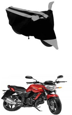 RONISH Two Wheeler Cover for Yamaha(FZ16, Black, Silver)