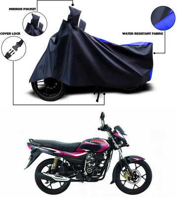 ANTHUB Two Wheeler Cover for Bajaj(Platina 110 H-Gear, Blue)