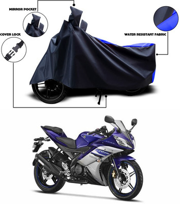 ANTHUB Two Wheeler Cover for Yamaha(YZF R15 Ver 2.0, Blue)