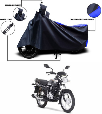 ANTHUB Waterproof Two Wheeler Cover for Bajaj(Blue, Black)