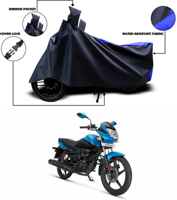 ANTHUB Waterproof Two Wheeler Cover for Hero(Splendor I Smart, Blue)
