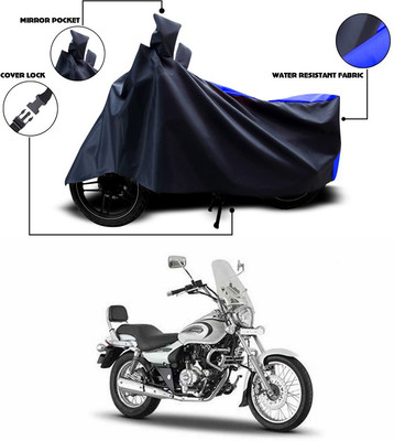 ANTHUB Waterproof Two Wheeler Cover for Bajaj(Blue, Black)