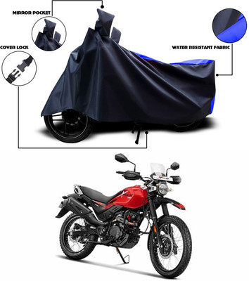 ANTHUB Two Wheeler Cover for Hero(Xpulse 200T, Blue, Black)
