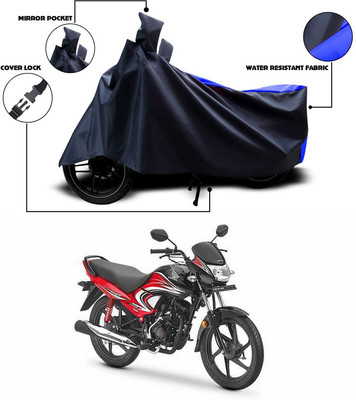 ANTHUB Two Wheeler Cover for Honda(Dream Yuga, Blue)