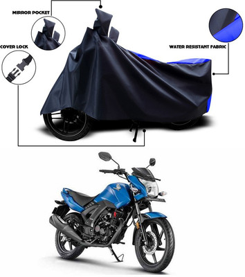 ANTHUB Two Wheeler Cover for Honda(CB Unicorn 150, Blue)