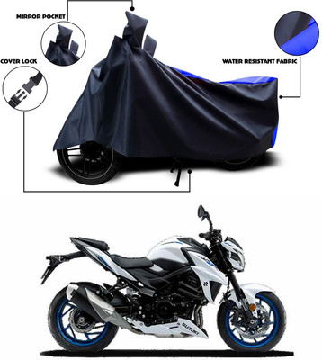 ANTHUB Waterproof Two Wheeler Cover for Suzuki(GSX, Blue)