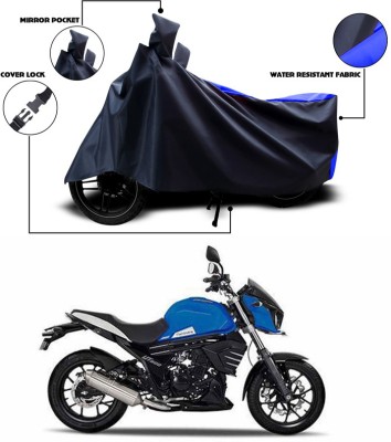 ANTHUB Two Wheeler Cover for Mahindra(Mojo, Blue, Black)