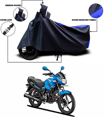 ANTHUB Two Wheeler Cover for Hero(Glamour Programmed FI, Blue)