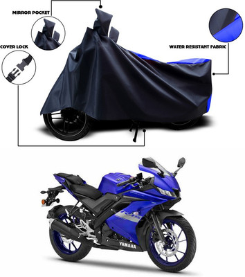 ANTHUB Waterproof Two Wheeler Cover for Yamaha(YZF R15 S, Blue)