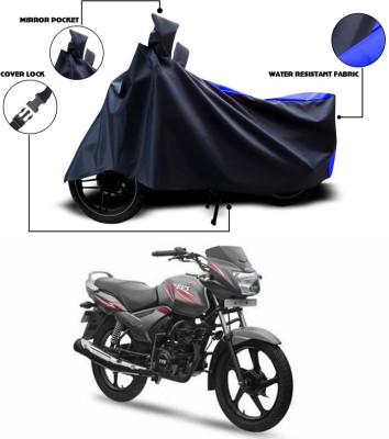 ANTHUB Waterproof Two Wheeler Cover for TVS(Blue, Black)