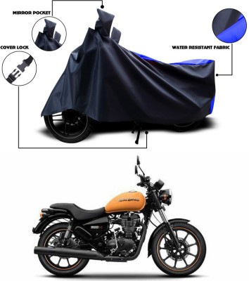 ANTHUB Two Wheeler Cover for Royal Enfield(Thunderbird 500, Blue, Black)