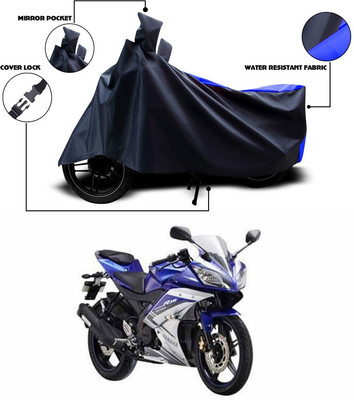 ANTHUB Waterproof Two Wheeler Cover for Yamaha(YZF R15 S, Blue)