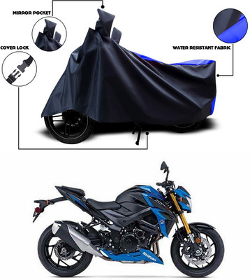 ANTHUB Two Wheeler Cover for Suzuki(GSX, Blue)