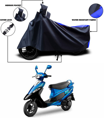 ANTHUB Two Wheeler Cover for TVS(Scooty Pep+, Blue)