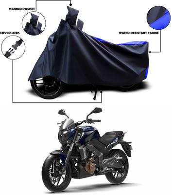 ANTHUB Waterproof Two Wheeler Cover for Bajaj(Blue, Black)