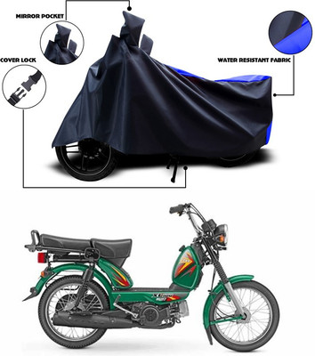 ANTHUB Waterproof Two Wheeler Cover for TVS(Blue, Black)