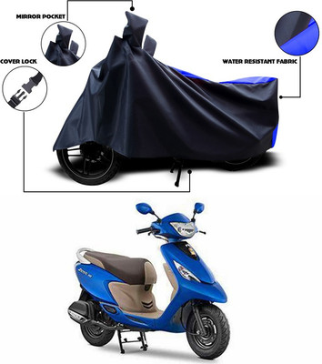 ANTHUB Waterproof Two Wheeler Cover for TVS(Blue, Black)