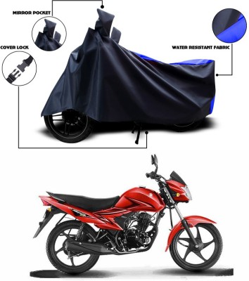 ANTHUB Two Wheeler Cover for Suzuki(Hayate EP, Blue, Black)