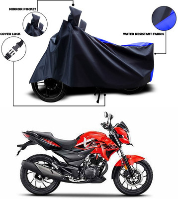 ANTHUB Two Wheeler Cover for Hero(Xtreme 200R, Blue, Black)