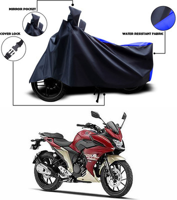 ANTHUB Waterproof Two Wheeler Cover for Yamaha(Blue, Black)