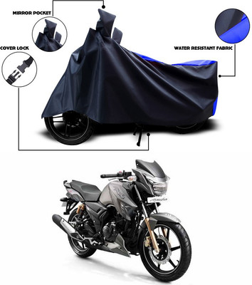 ANTHUB Waterproof Two Wheeler Cover for TVS(Apache RTR 180, Blue)