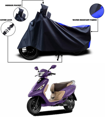ANTHUB Waterproof Two Wheeler Cover for TVS(Scooty Zest 110, Blue)