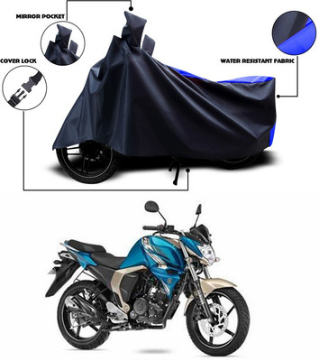 ANTHUB Waterproof Two Wheeler Cover for Yamaha(Blue, Black)