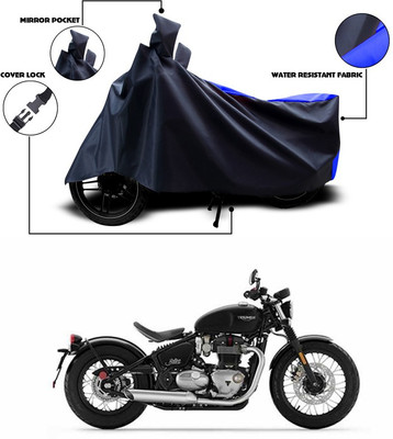 ANTHUB Two Wheeler Cover for Triumph(Blue, Black)