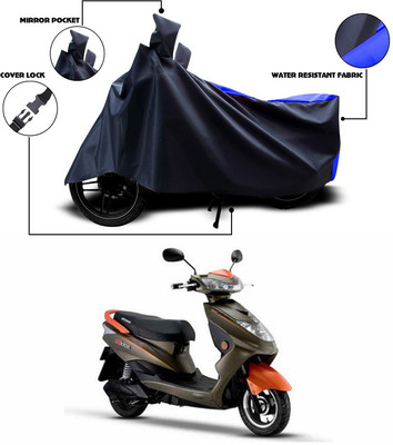 ANTHUB Two Wheeler Cover for Okinawa(Ridge, Blue)